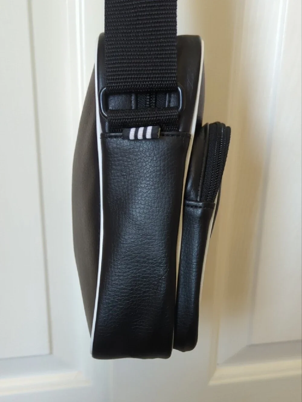adidas Black and White Small Messenger Crossbody Bag